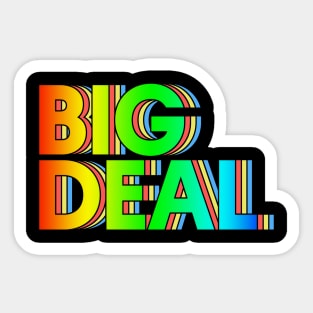 Big Deal /// Retro Typography Design Sticker